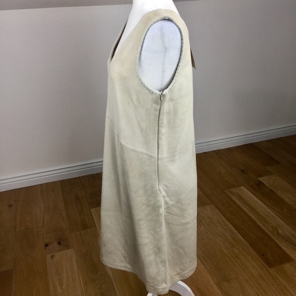 Sundance Luxe Shift Midi Dress Soft Suede Leather - Picture 9 of 14